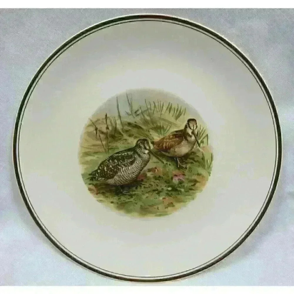 Bird Plates 10" Liverpool Road Pottery England Gold Gilt Rims Lot of 5 Vintage - Picture 4 of 12